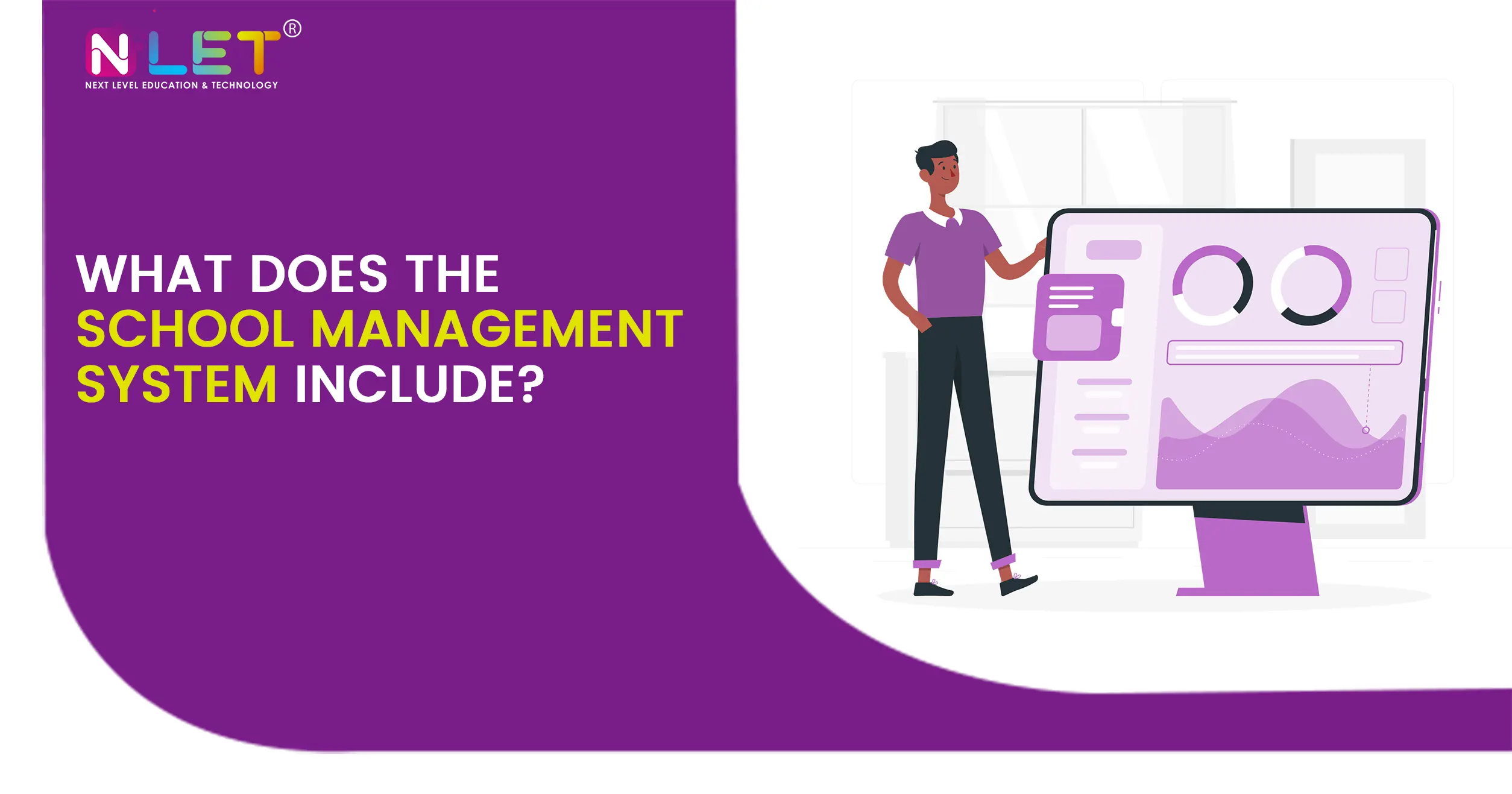 What does the school management system include?
